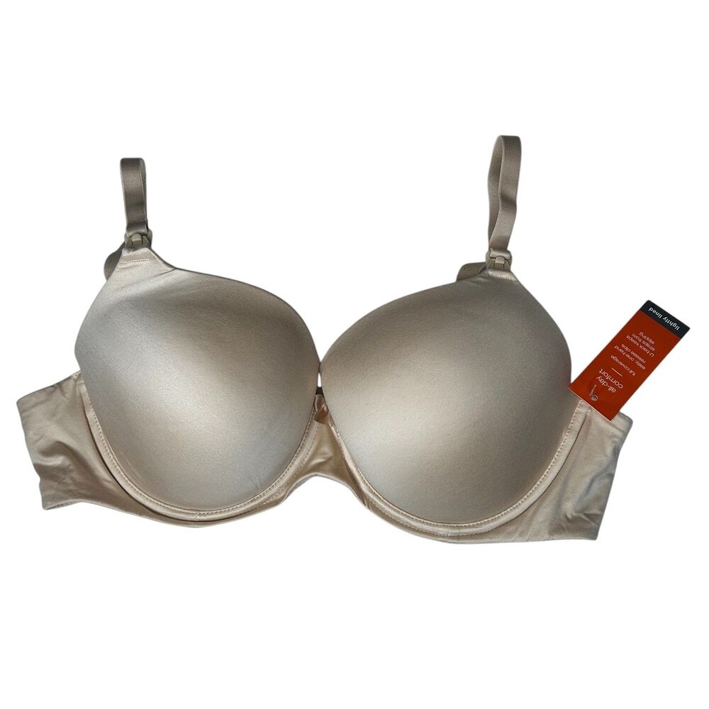 New Gilligan and o Malley tan lined nursing bra 34D